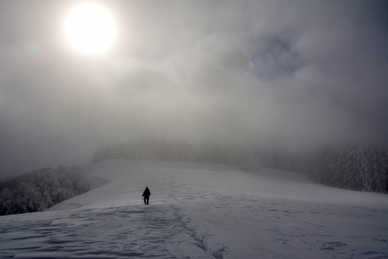 Raquettes à neige dans le Cantal